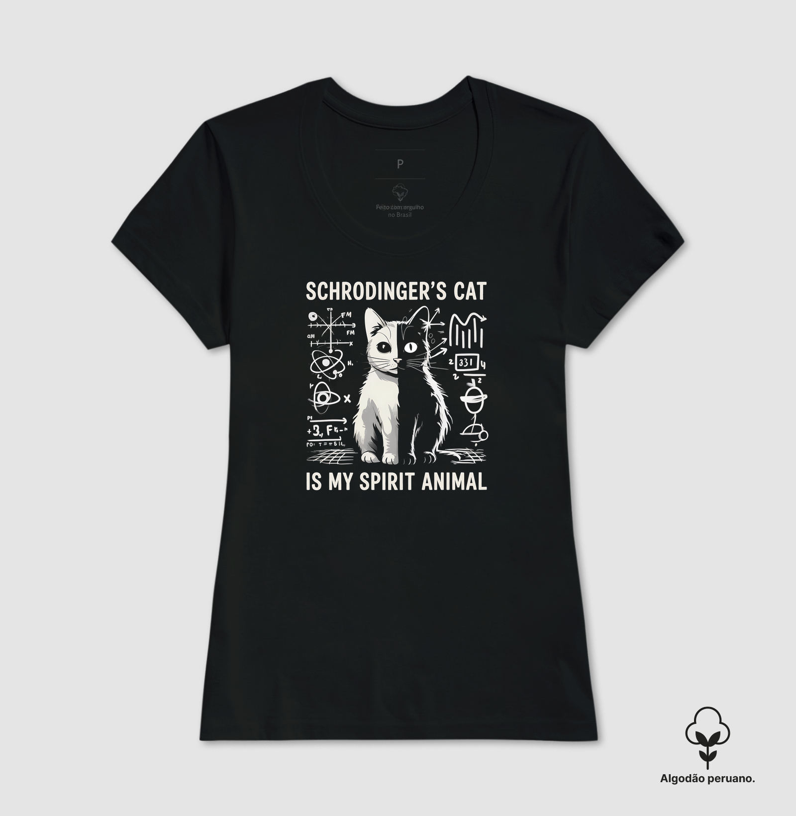 Camiseta Algodão Peruano Schrödinger Vibes - Imagem 3