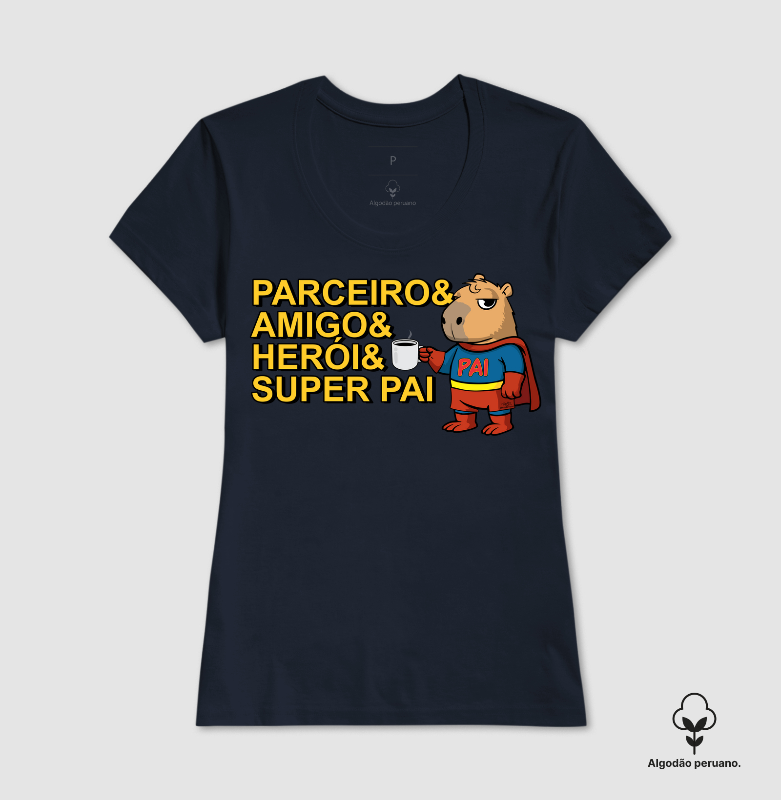 Camiseta Capivara Pai Super - Imagem 5