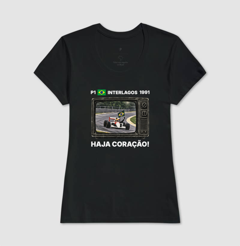 Domingo de Corrida – Camiseta Retrô TV Anos 90 Automobilismo - Imagem 3