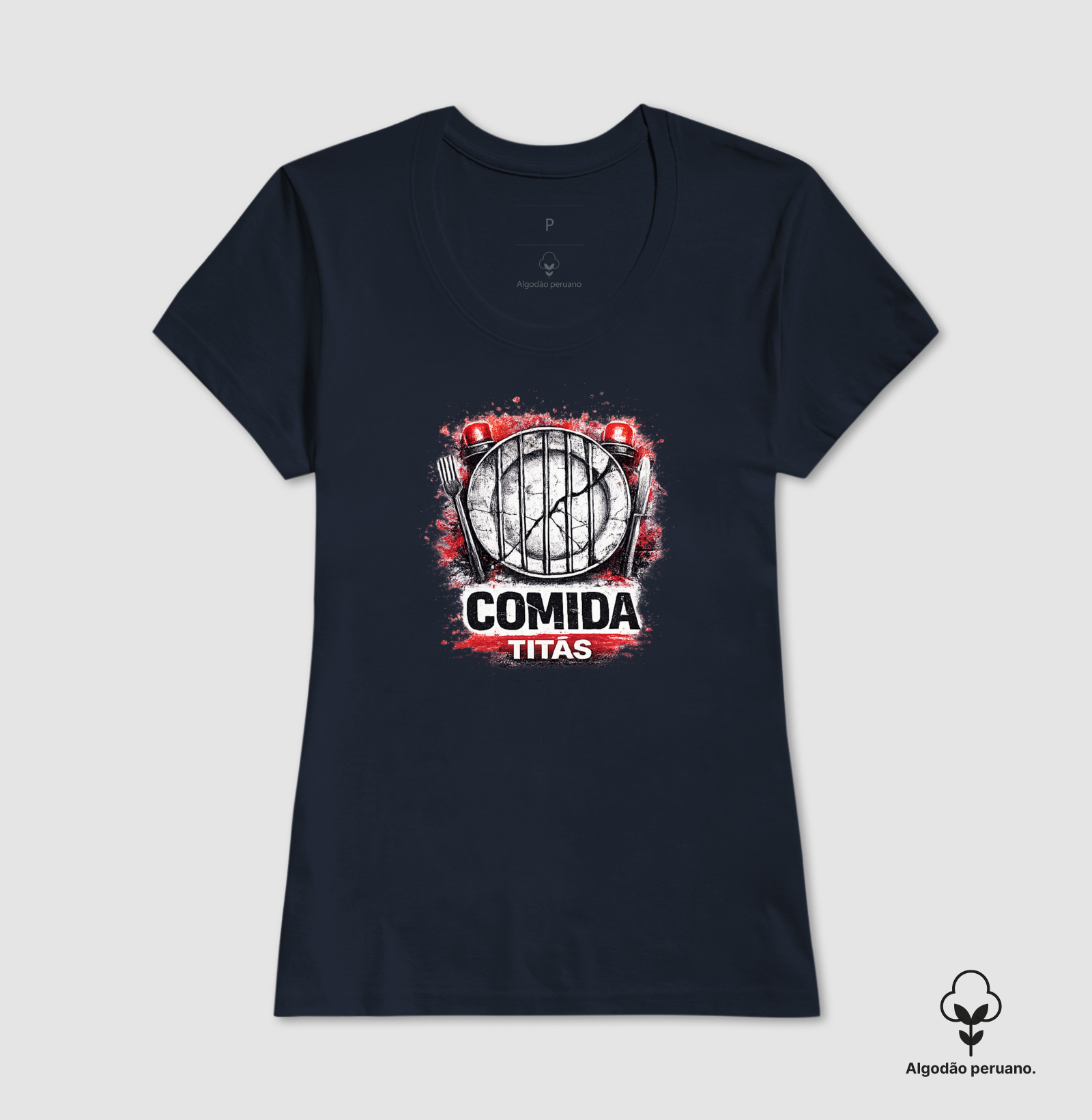 Camiseta Comida - Titãs. Coleção Música. Masculina e Feminina. Algodão Peruano. - Imagem 9