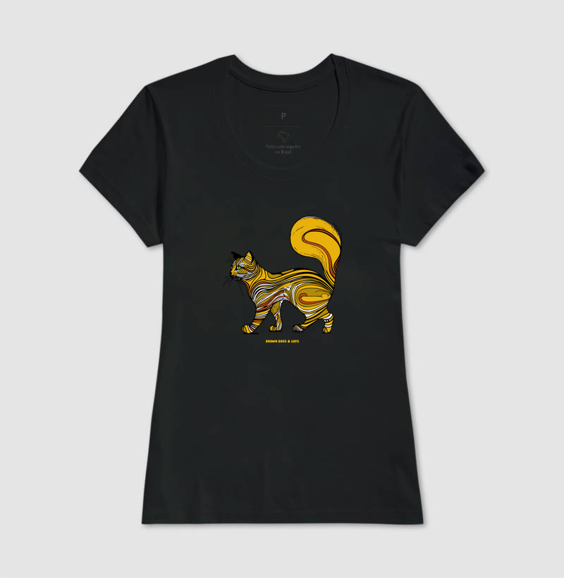 Gato amarelo com rabo grande - Imagem 4