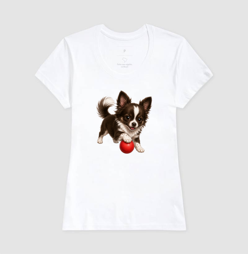 Chihuahua Pelo Longo Marrom - Desenho Animado - Imagem 5