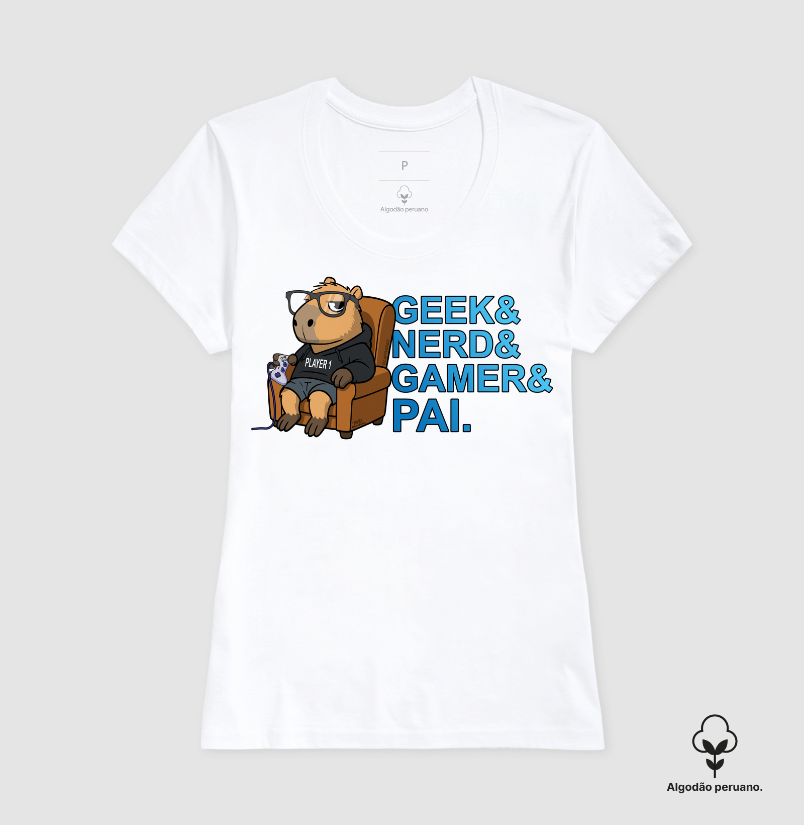 Camiseta Capivara Pai Gamer - Imagem 6