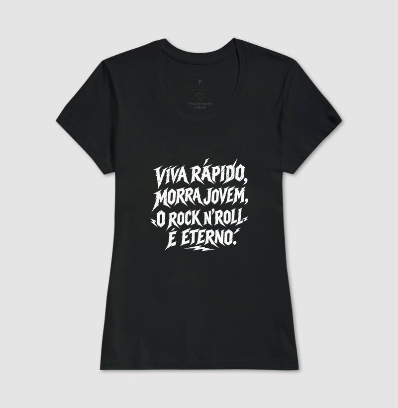 Camiseta Viva rápido, morra jovem, o rock n' roll é eterno - Imagem 3