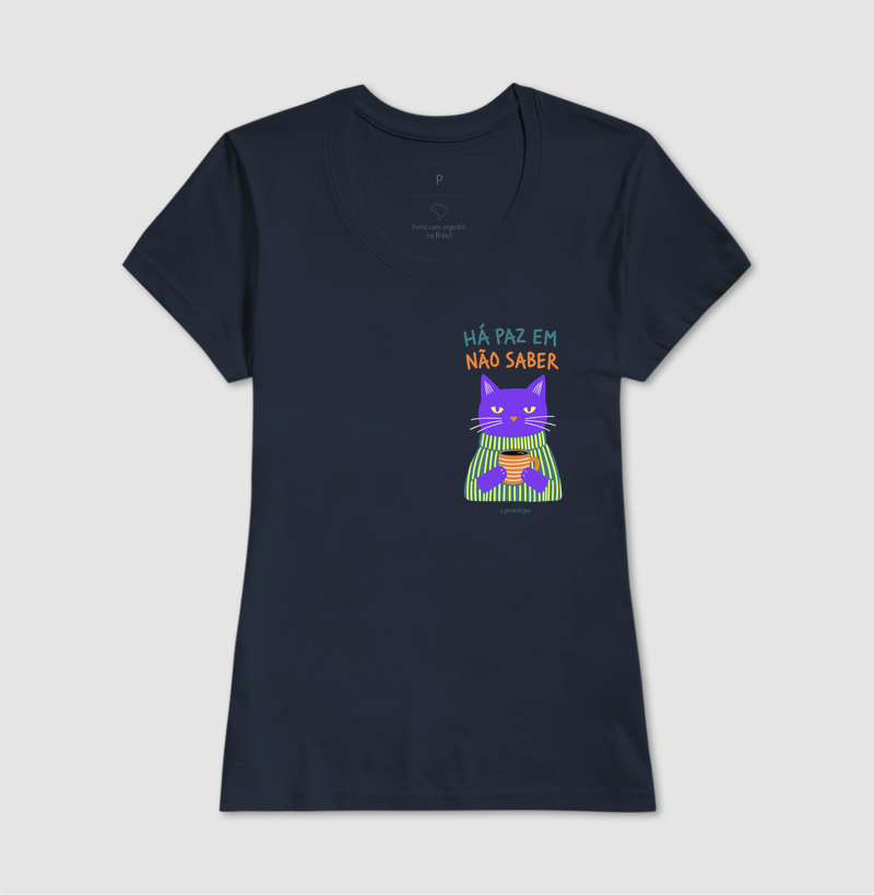 Camiseta Há Paz em Não Saber (estampa P) - Imagem 7