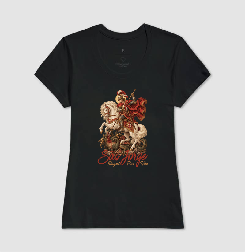 Camiseta São Jorge Rogai Por Nós - Imagem 3