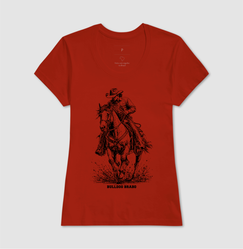 Cowboy Riding Horse Bulldog Brabo - Imagem 12