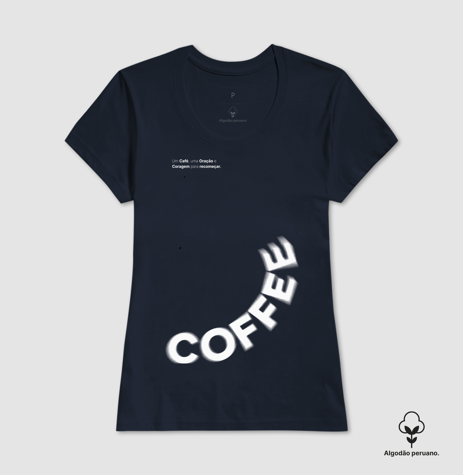 Camiseta Café & Recomeço — Algodão Peruano - Imagem 8