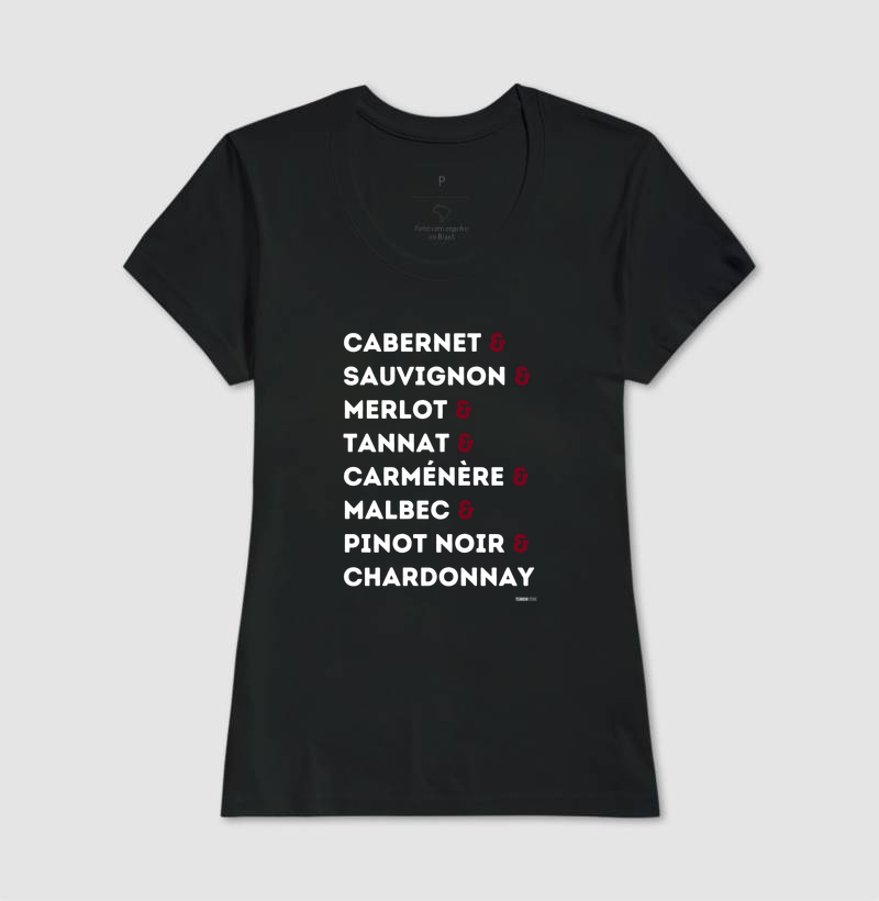 Camiseta Vinho - Nome das Uvas - Imagem 3