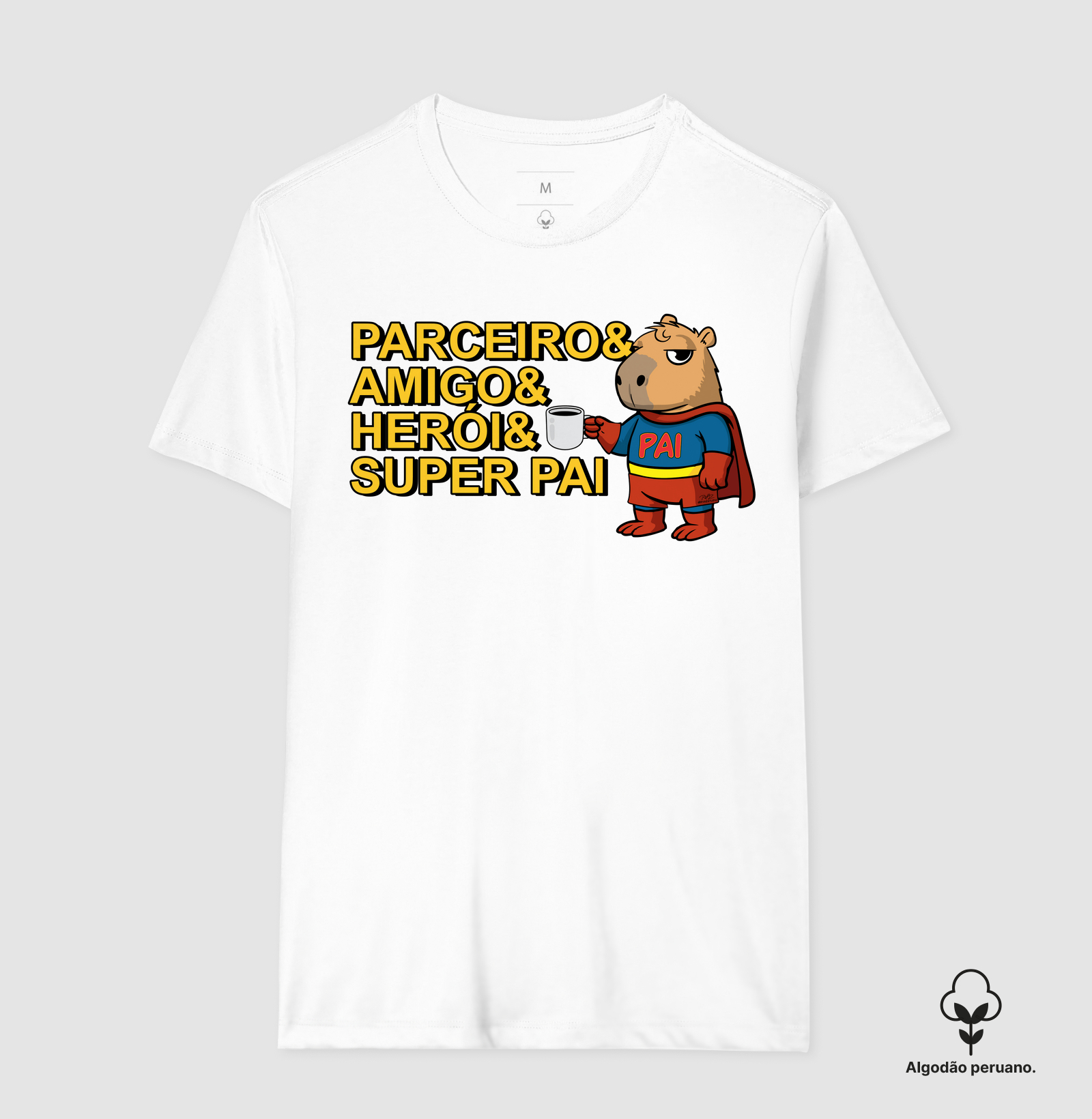Camiseta Capivara Pai Super - Imagem 4