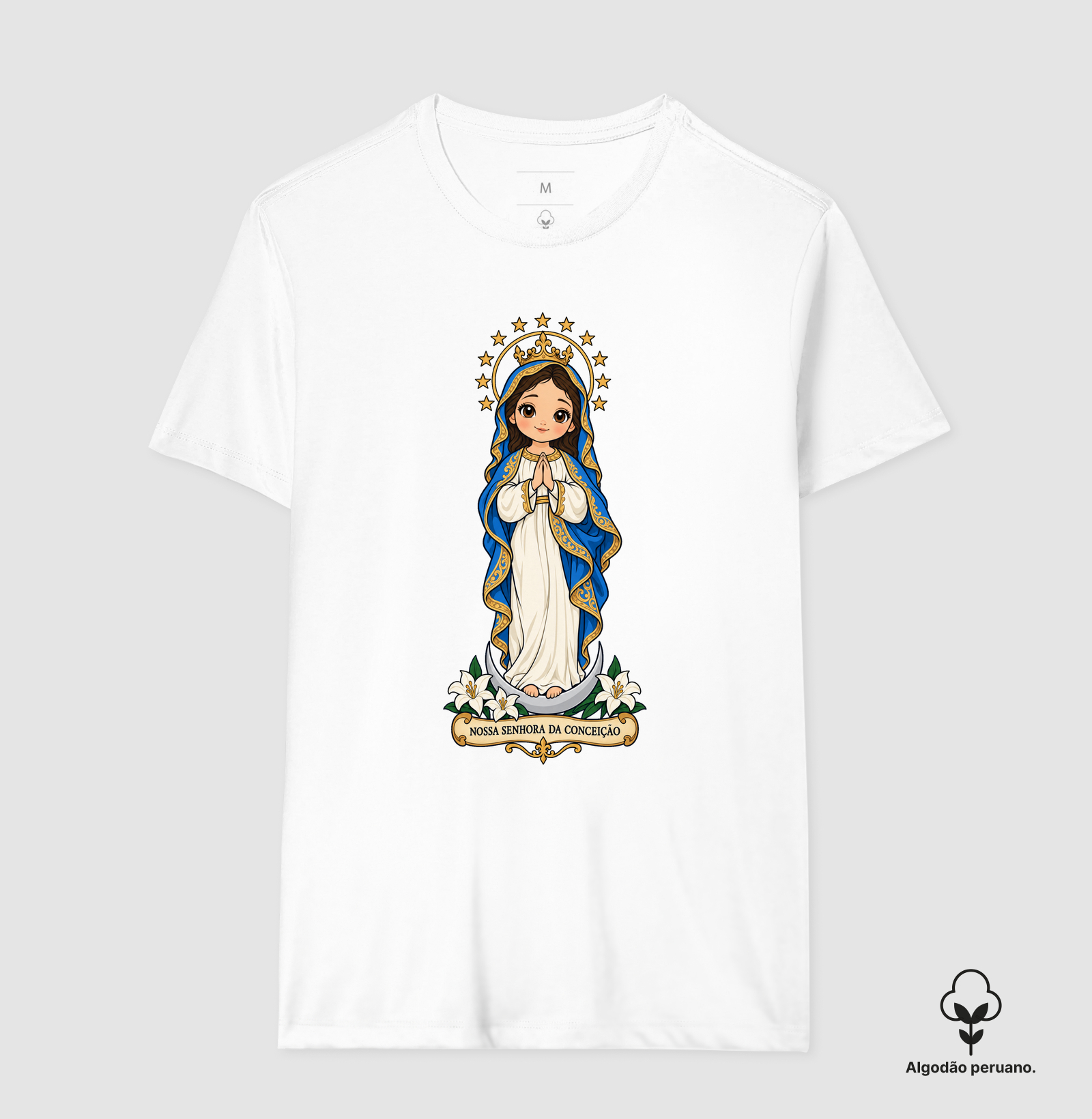 Nossa Senhora da Conceição estilo chibi - Imagem 6