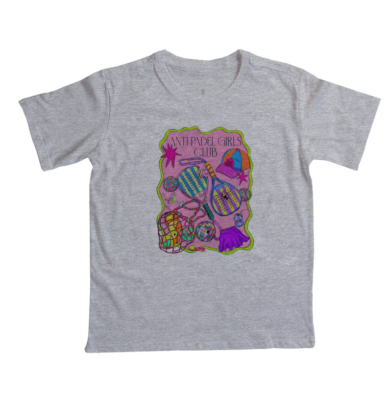 Camiseta Feminina Anti Padel Girls Club Rosa - Imagem 4