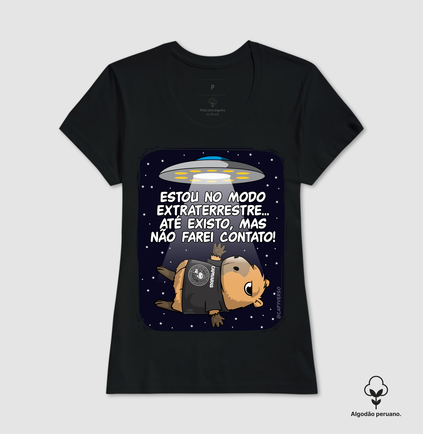 Camiseta Capivara Extraterrestre - Imagem 3
