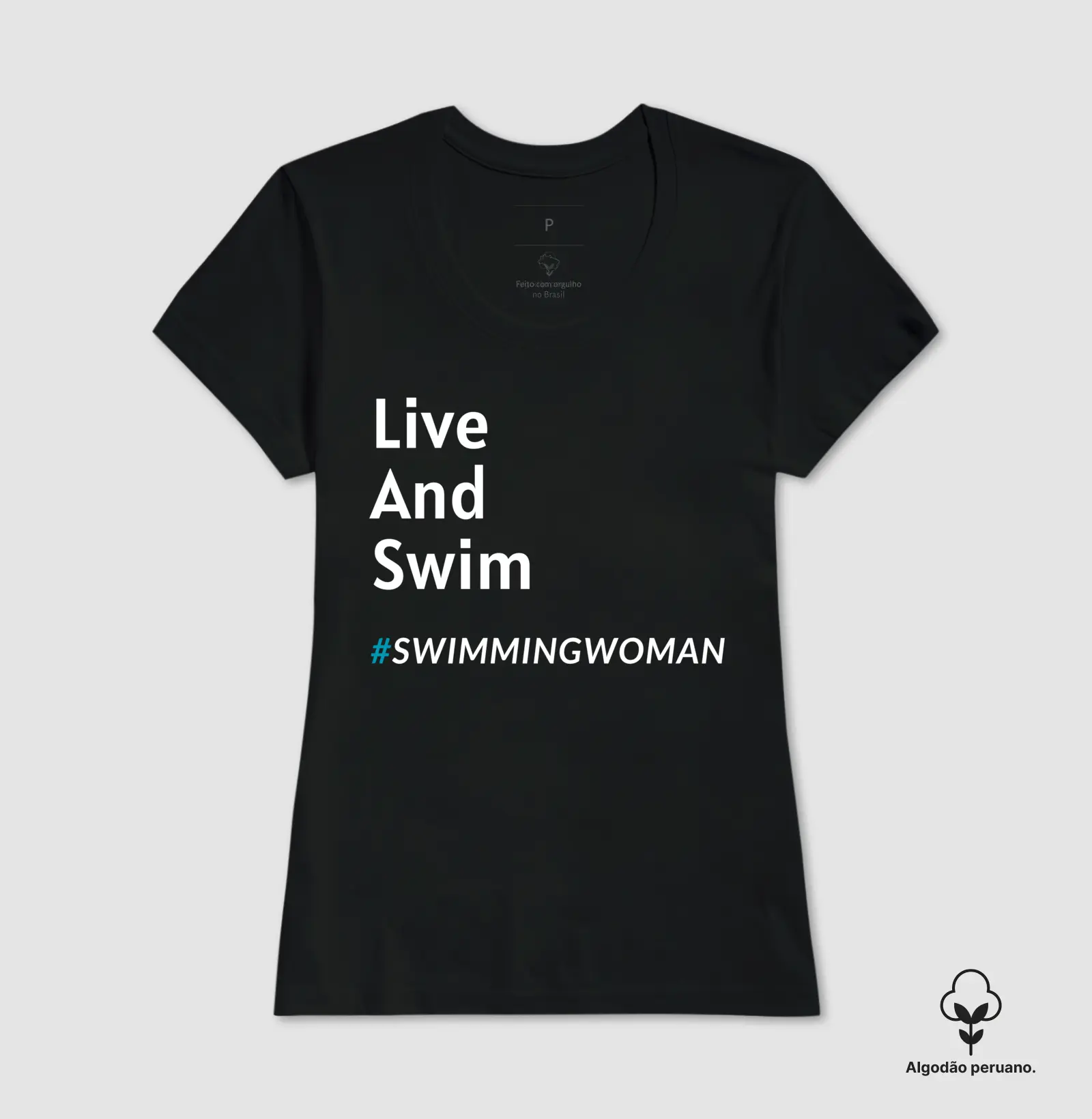 Camiseta Live And Swim  - Imagem 4