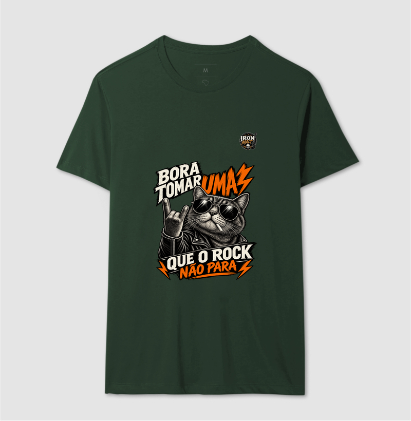 Camiseta Rock Cat – Estampa Gato Rockeiro de Óculos e Jaqueta - Imagem 10