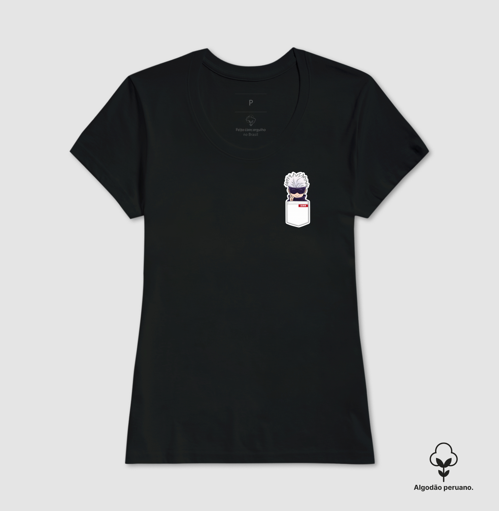 Camiseta PIMA Satoru Gojo Pocket - Imagem 2