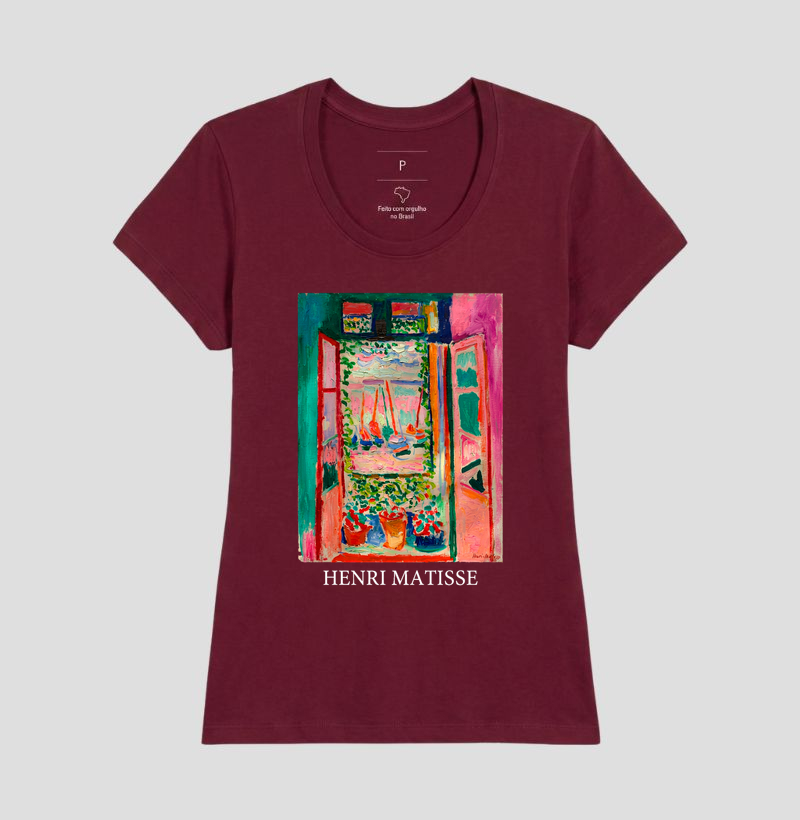 Camiseta Pintura Fauvista A Janela Aberta Matisse  - Imagem 19