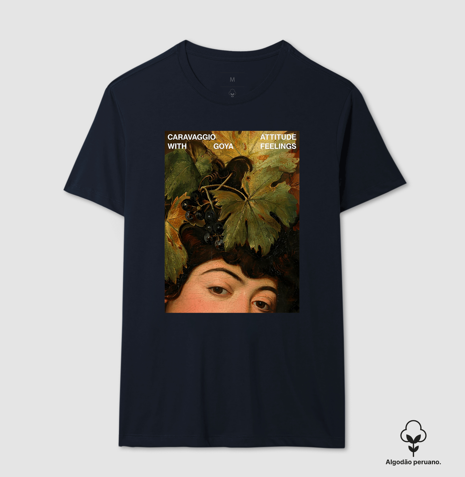 Camiseta Algodão Peruano Caravaggio Baco Attitude Feelings - Imagem 4