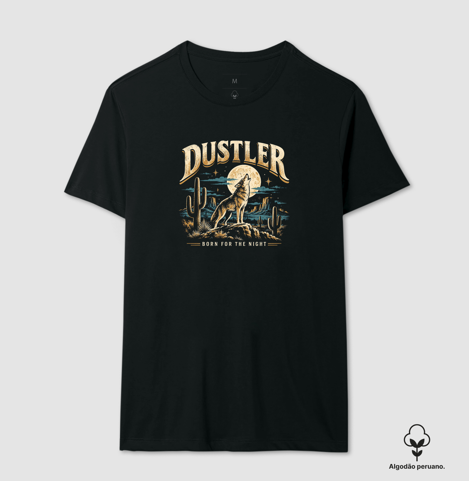 Camiseta Country Masculina Born For The Night Lobo Dustler South Co. - Imagem 3