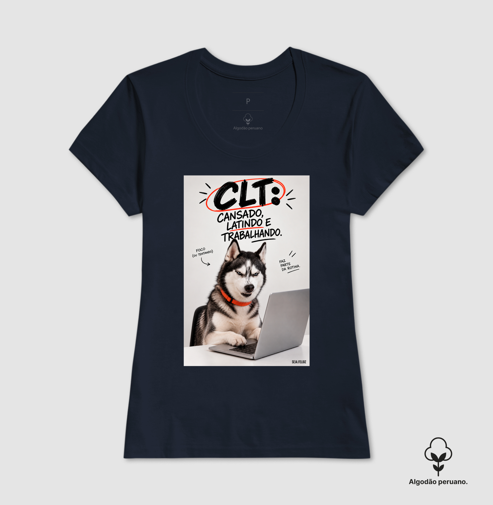 🐺💻 CLT — Cansado, Latindo e Trabalhando! 🐾😂 Husky - Imagem 3