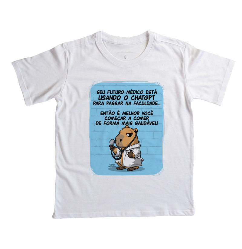 Camiseta Capivara Médico - Imagem 2