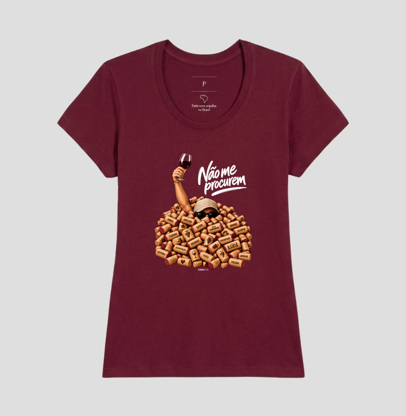 Camiseta “Não Me Procurem” – Wine Lifestyle - Versão Boné - Imagem 16