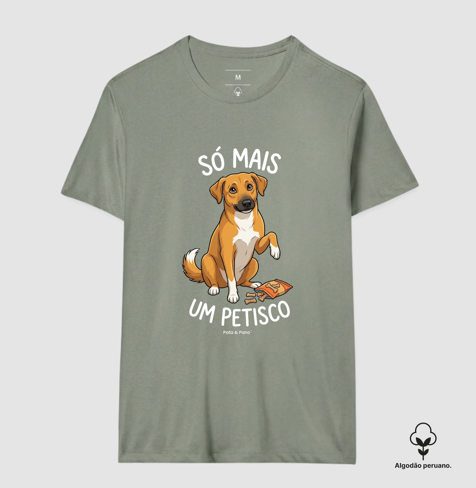 CAMISETA ALGODÃO PERUANO VIRA-LATA PETISCO - Imagem 2