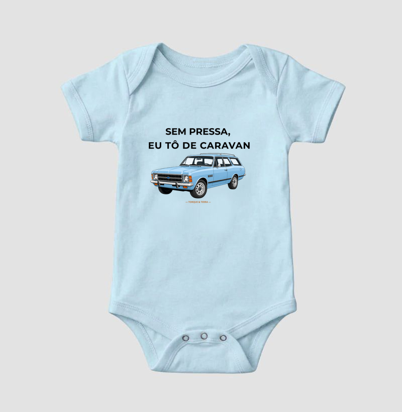 Sem pressa, eu tô de Caravan - azul claro - Imagem 4