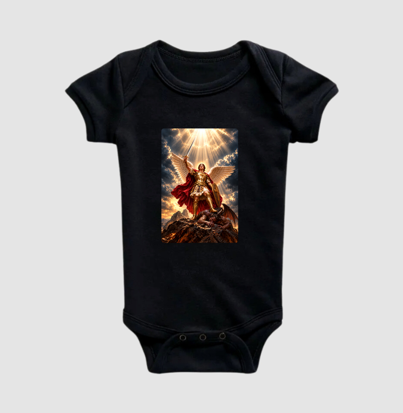 Body Infantil Católico São Miguel Arcanjo Vitorioso - Imagem 2