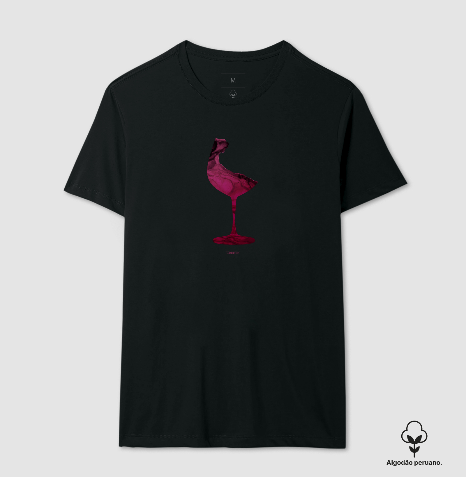 Camiseta Vinho Abstrata - Imagem 3