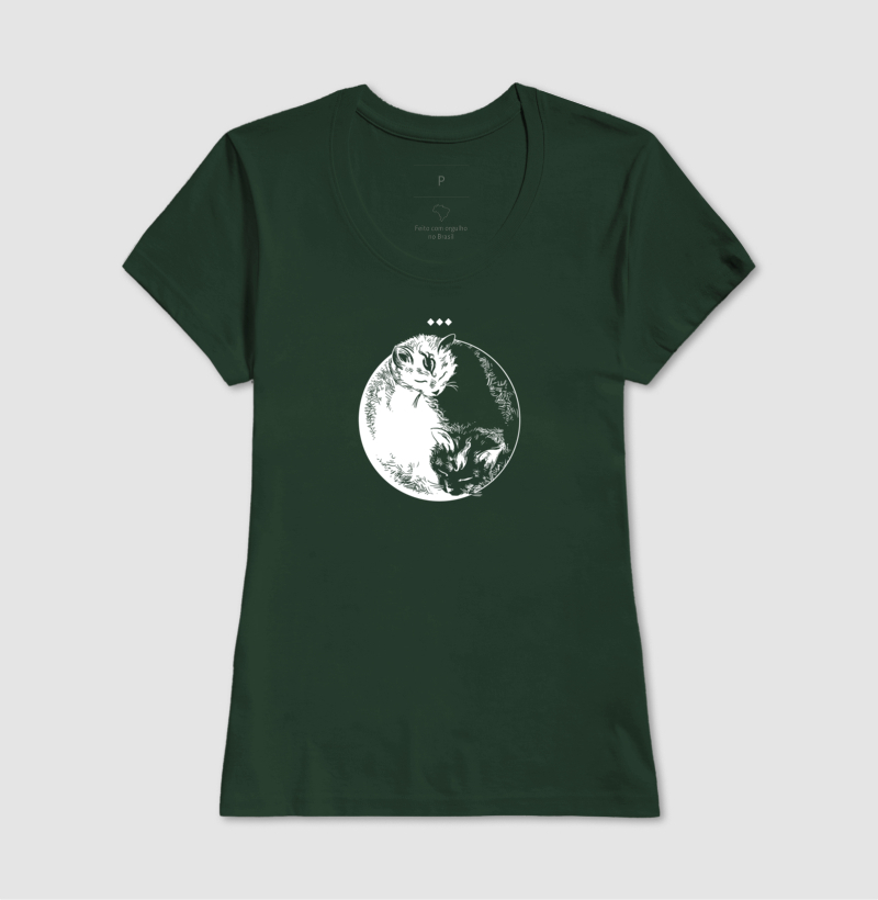 Camiseta Gato Yin Yang - Imagem 11