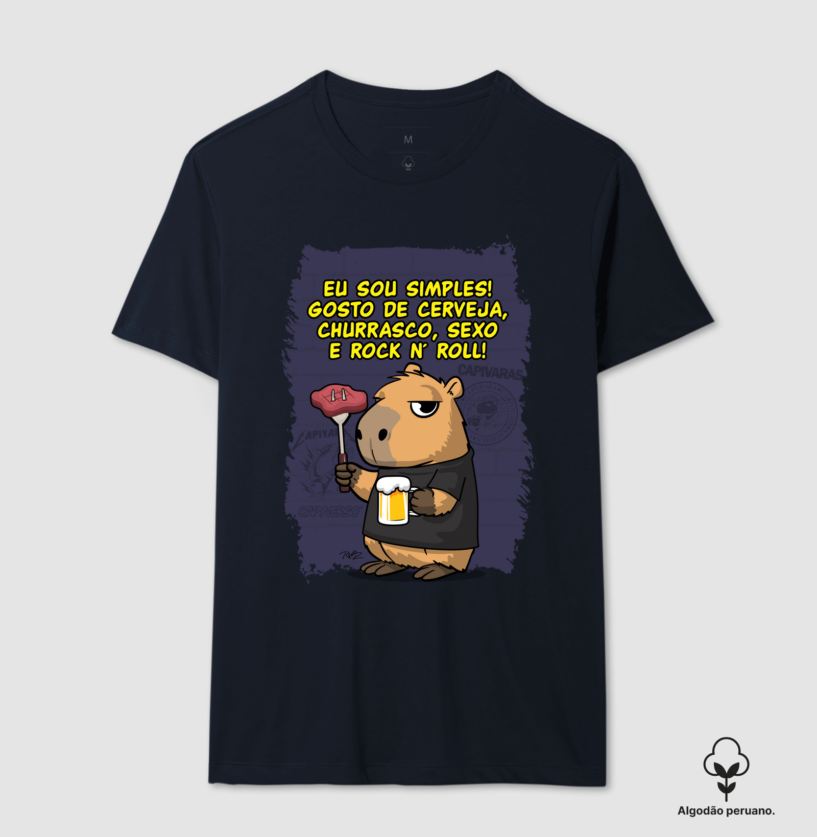 Capivara Rock Simples - Imagem 5