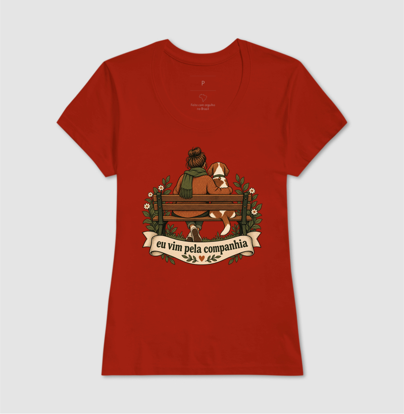 Camiseta Cachorro Afeto "eu vim pela companhia" | Pelo & Pano - Imagem 11