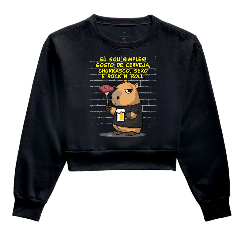 Camiseta Capivara rock simples - Imagem 2