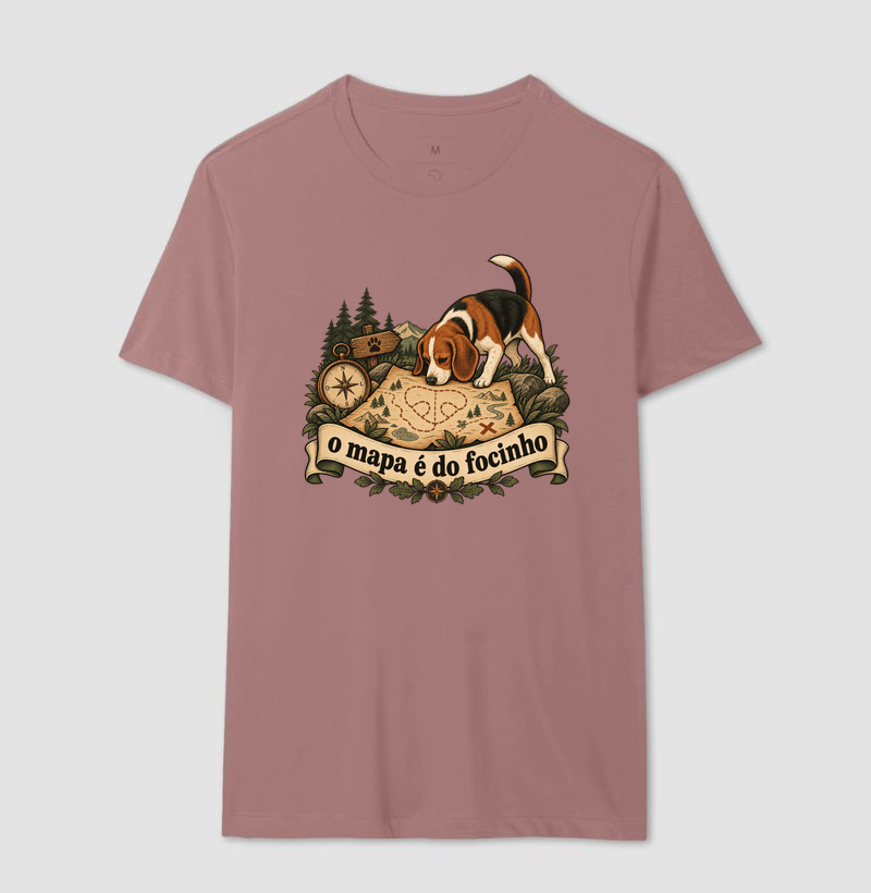 Camiseta Cachorro Aventura "o mapa é do focinho" | Pelo & Pano - Imagem 16