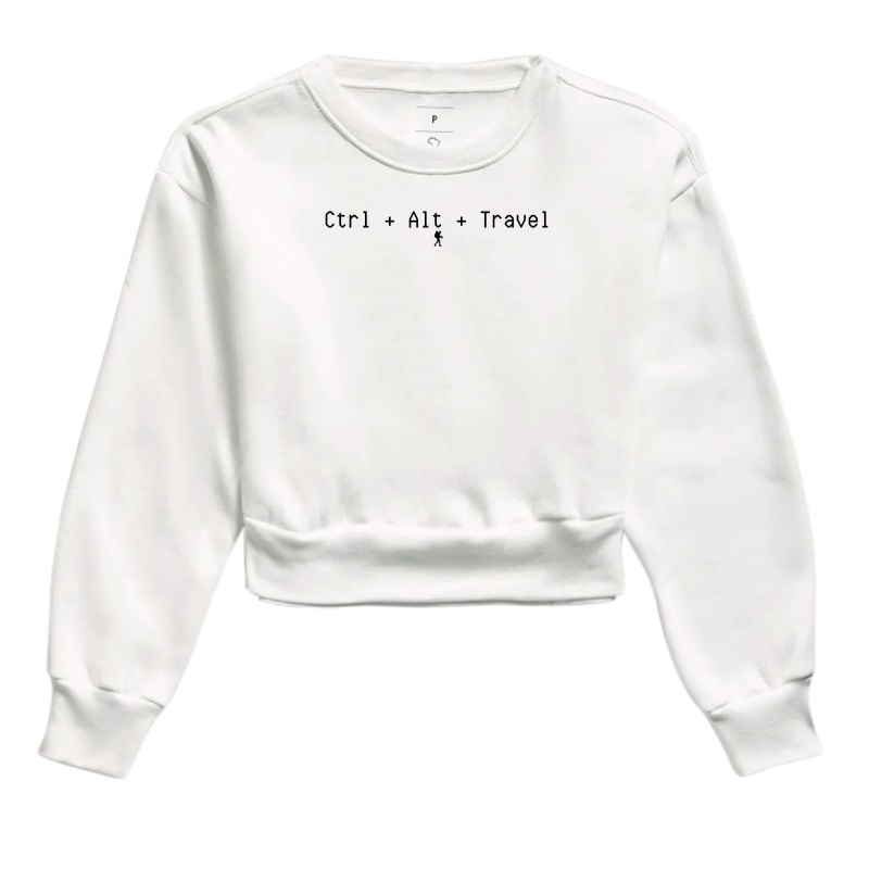 Camiseta Ctrl Alt Travel | Humor Geek Viagem Minimalista | Colecao Viciados em Viagem - Imagem 3