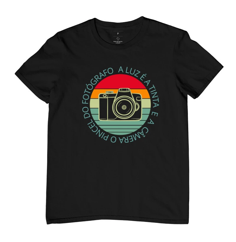 Camiseta feminina a luz é a tinta - Imagem 2