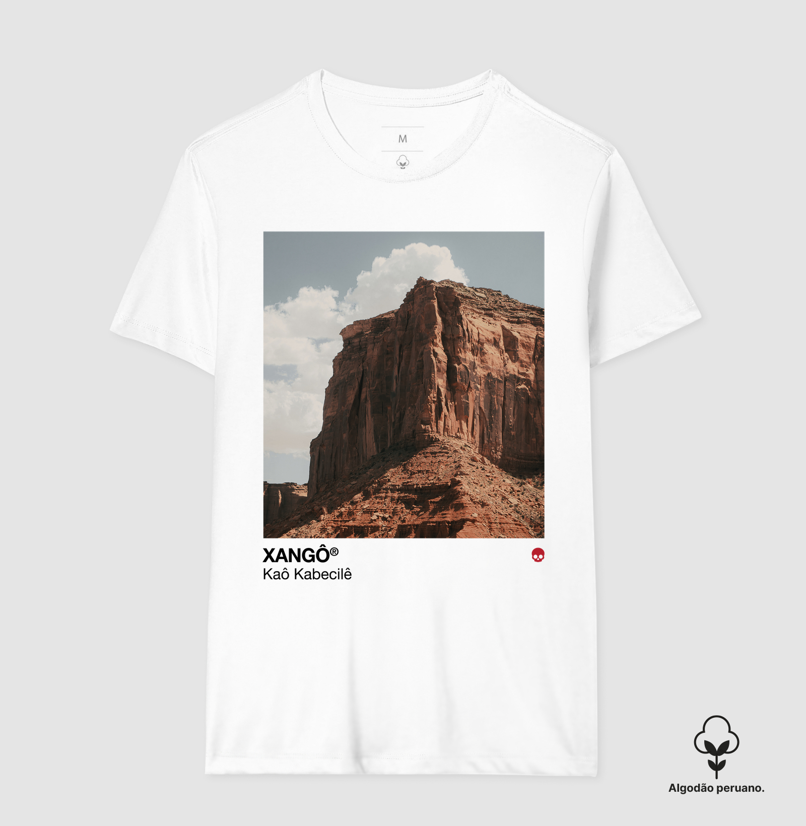 Camiseta Umbanda Orixá Xangô - Pedreira | Em Algodão Peruano - Imagem 5