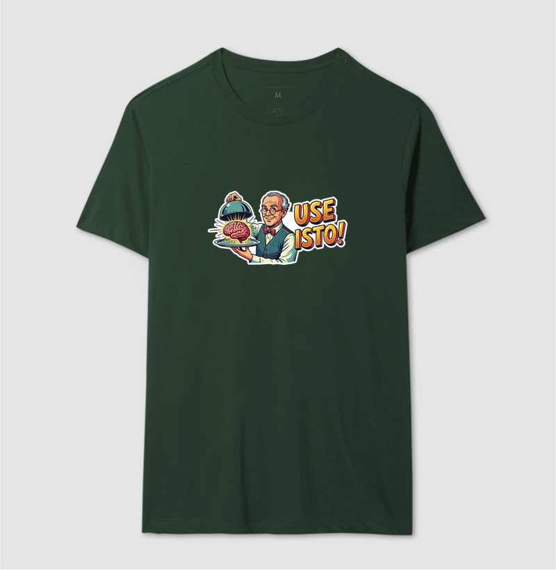 Camiseta Unissex Algodão Use Isto Cérebro - Imagem 12