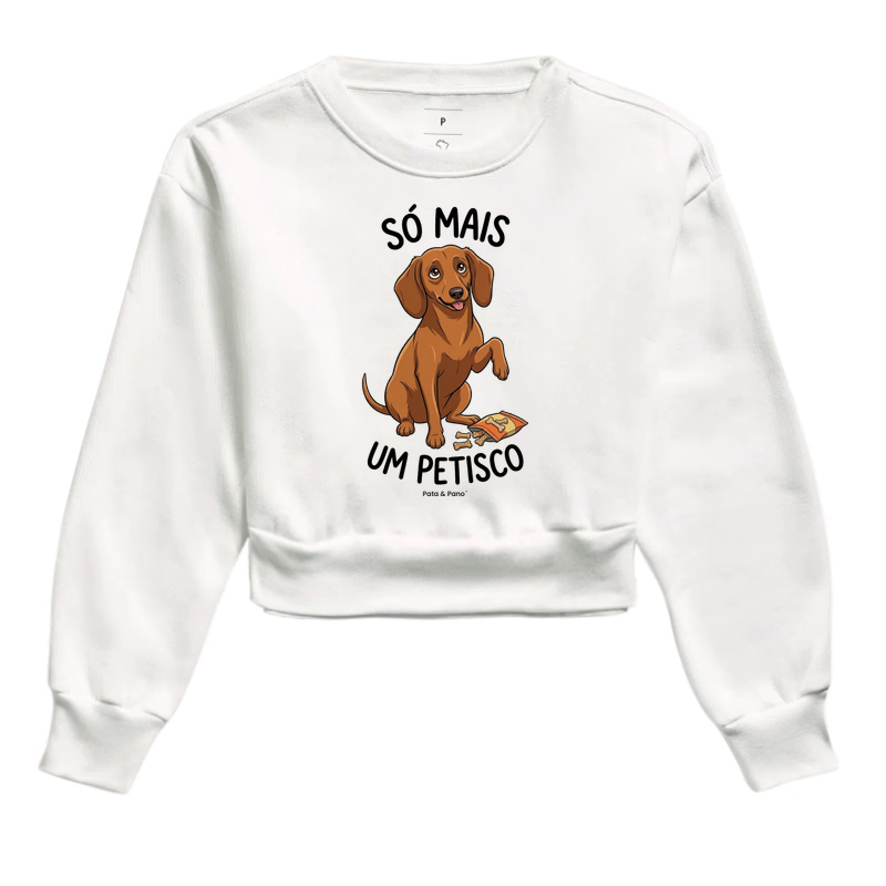 CROPPED MOLETOM DACHSHUND SALSICHA PETISCO - Imagem 3