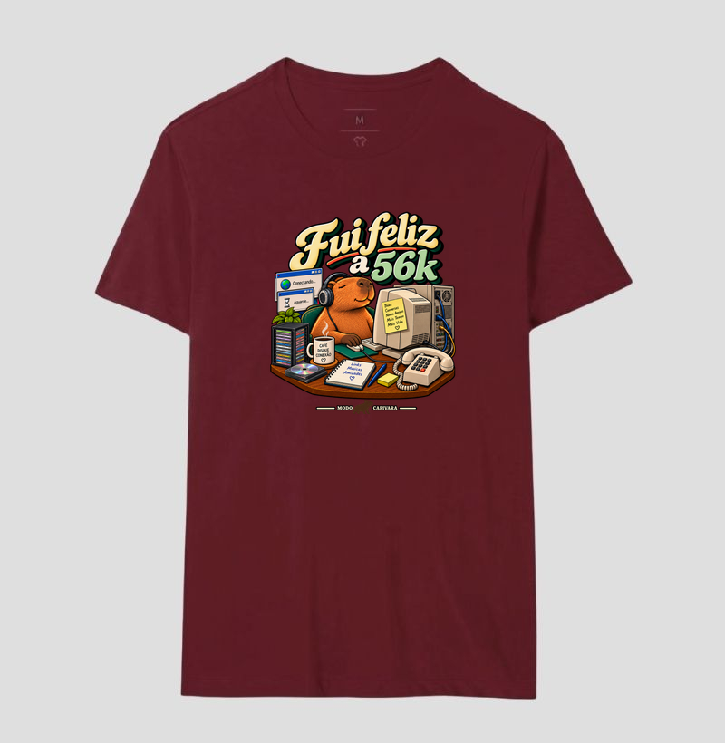 FUI FELIZ A 56K - Modo capivara - Camiseta - Imagem 18