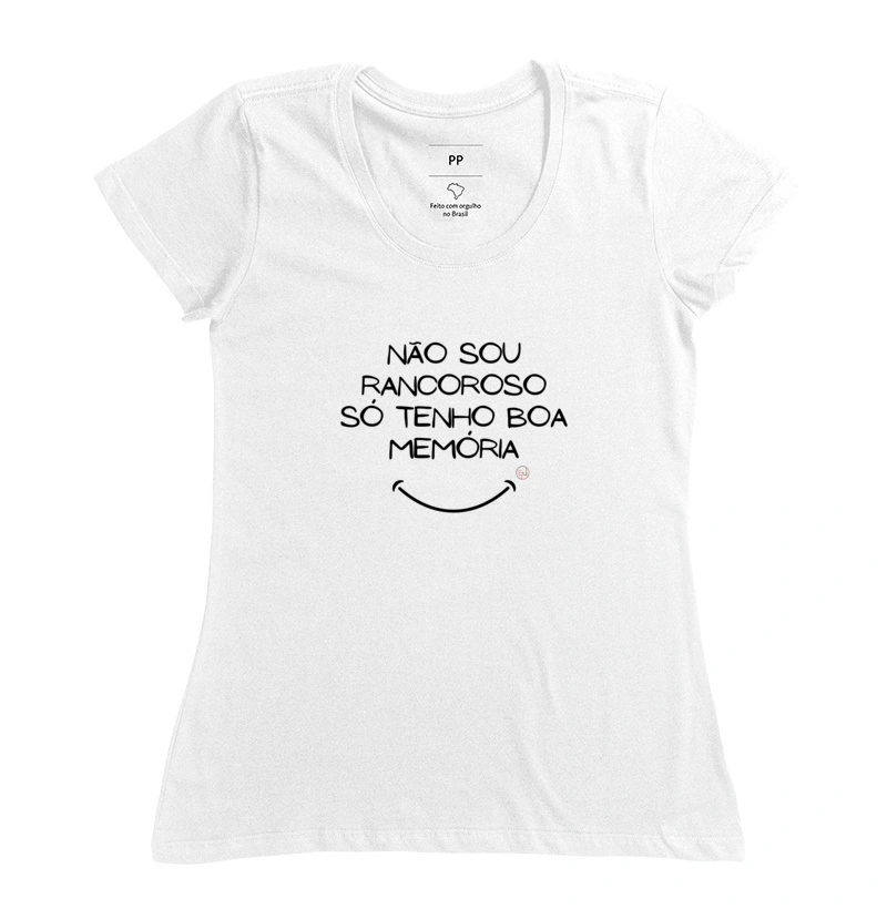 Camiseta Manga Curta Não Sou Rancoroso