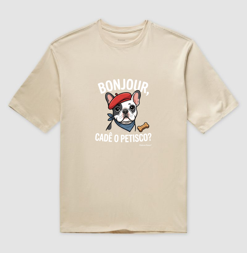 CAMISETA OVERSIZED BULDOGUE FRANCÊS BONJOUR - Imagem 3