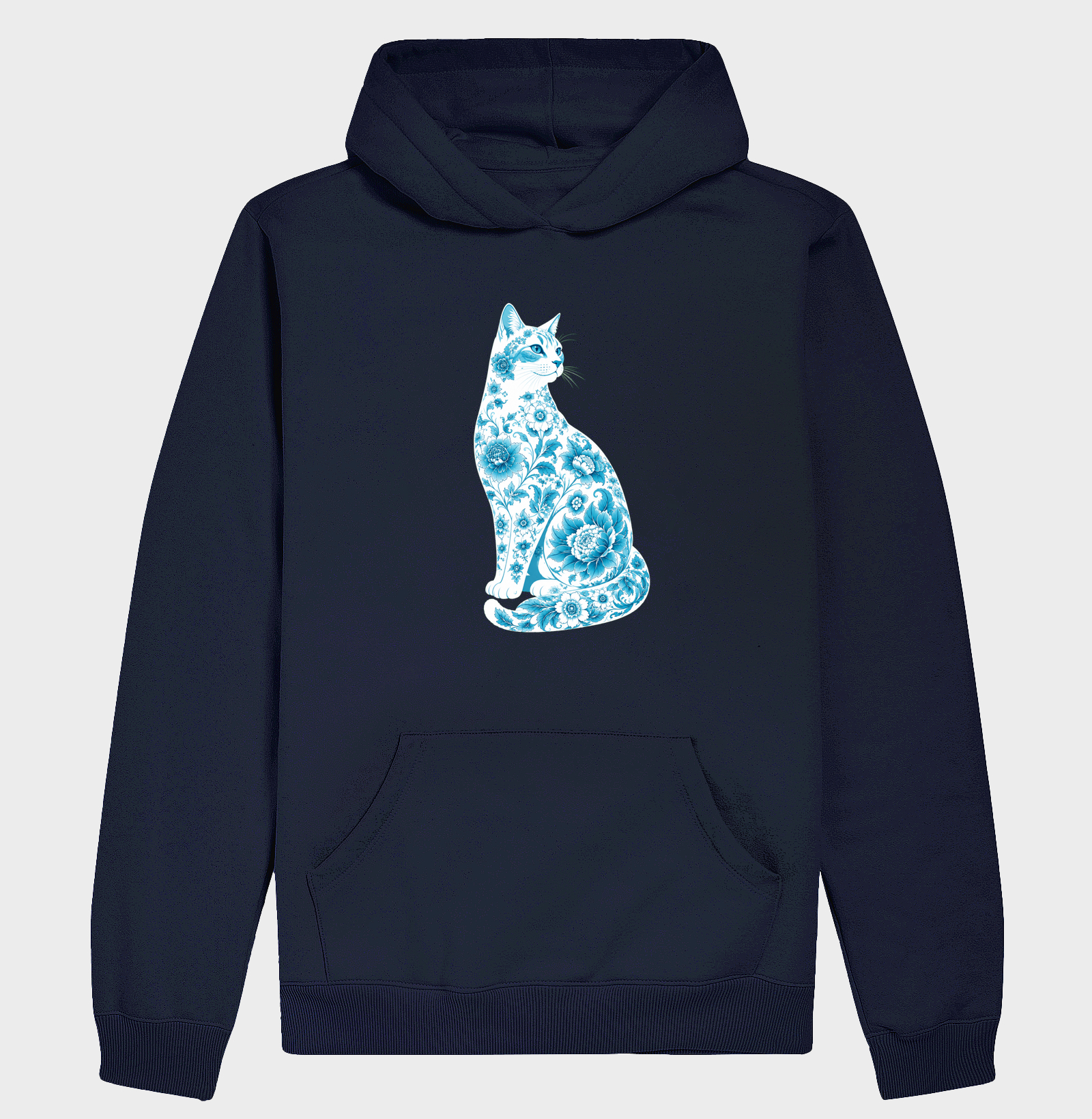 Gato Floral Azul - Imagem 4