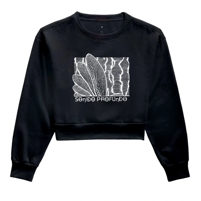 MOLETOM CROPPED DRAGONFLY