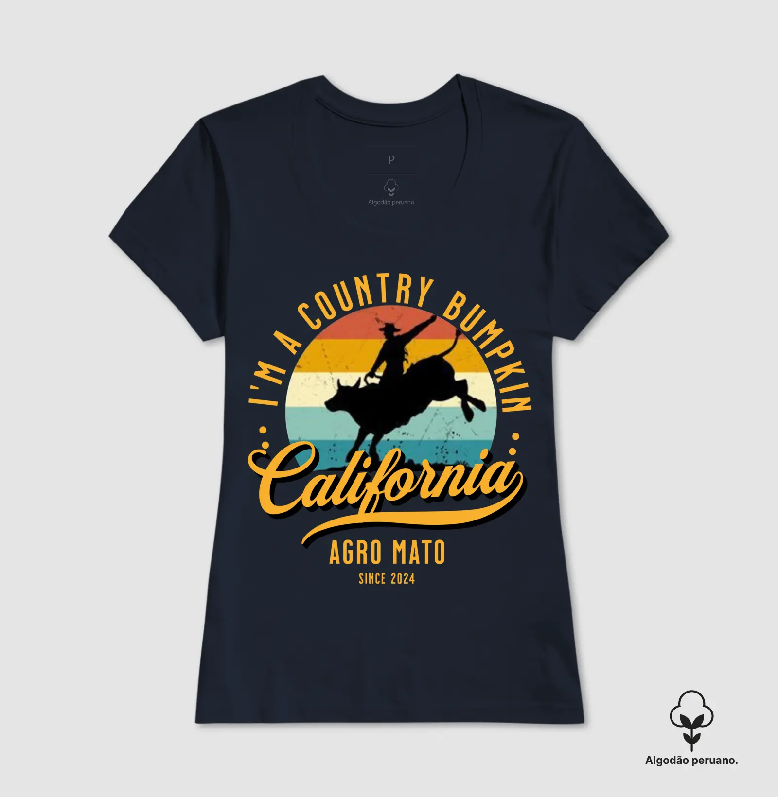Camiseta Algodão Peruano Country California - Imagem 5