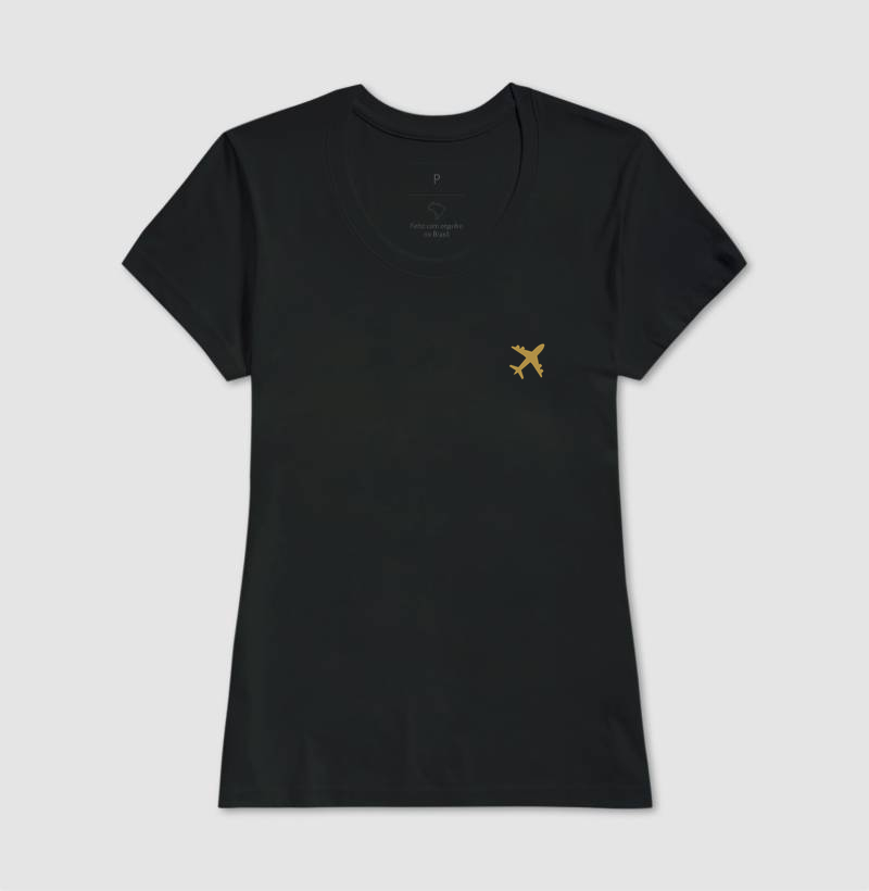 Viajante Minimalista - avião amarelo ouro - Imagem 6