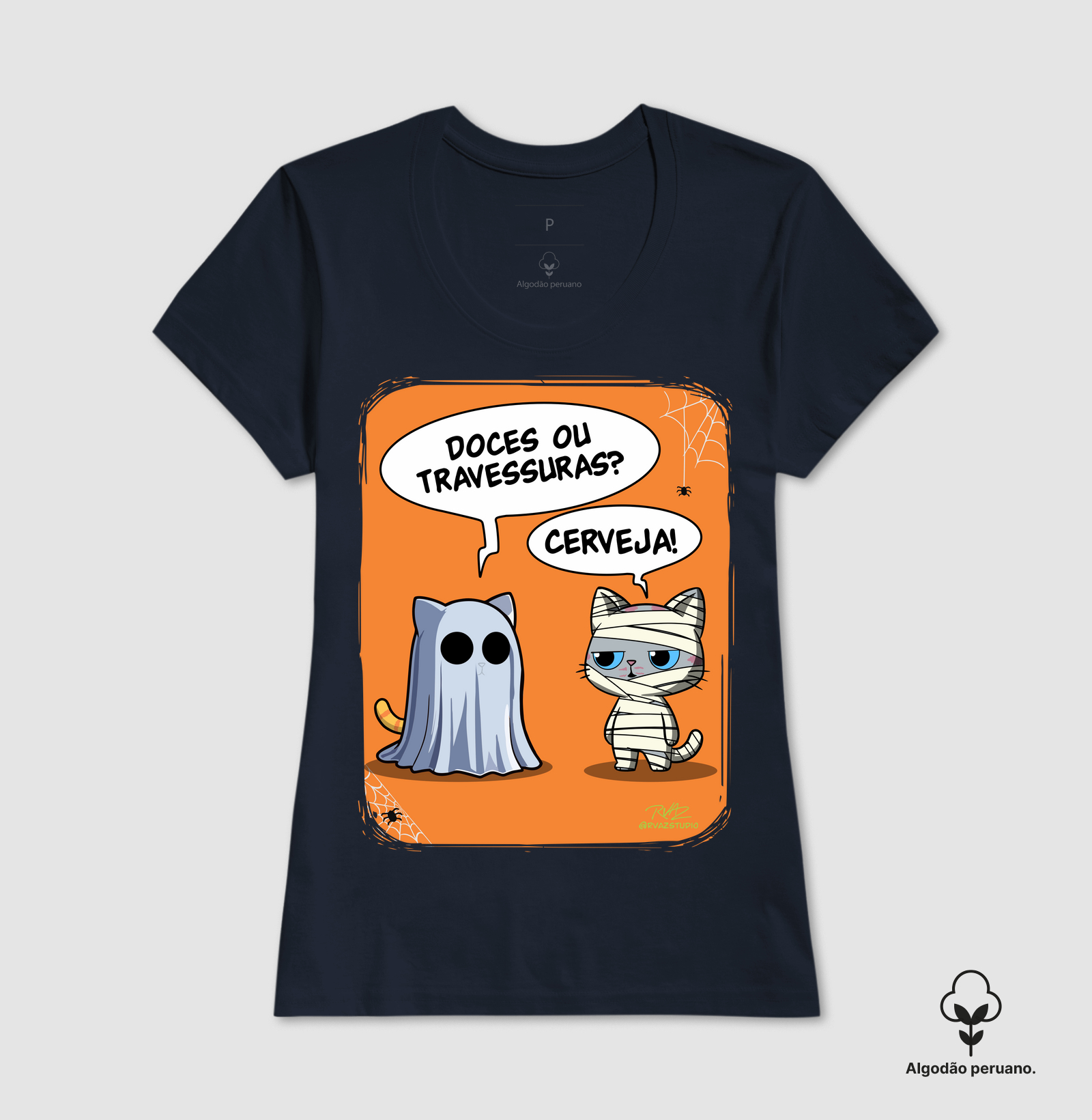 Camiseta Gato Sincero Halloween - Imagem 2
