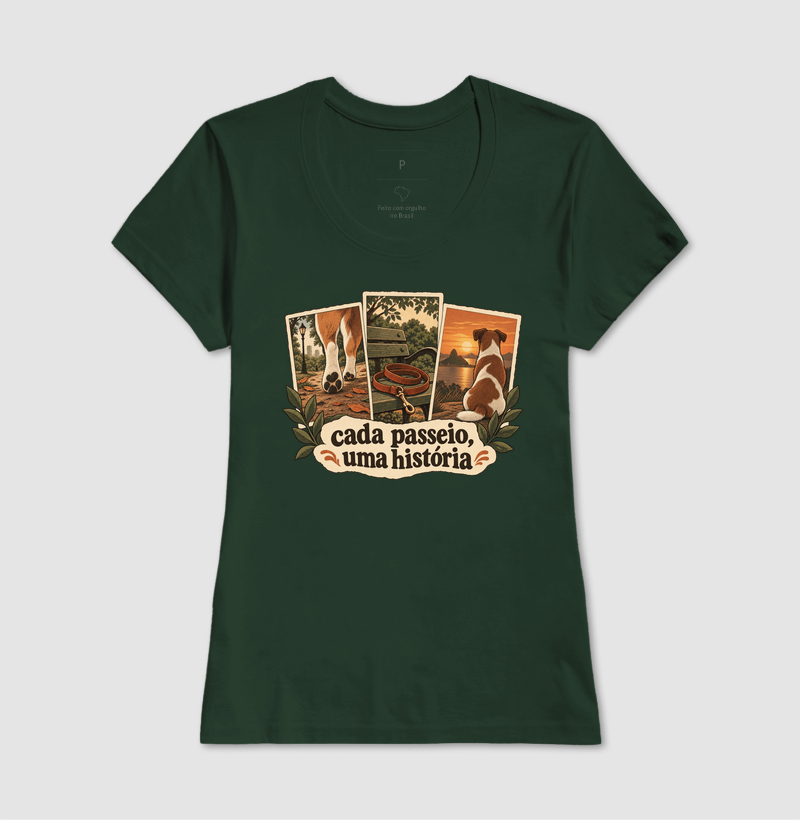 Camiseta Cachorro Memórias "cada passeio, uma história" | Pelo & Pano - Imagem 13