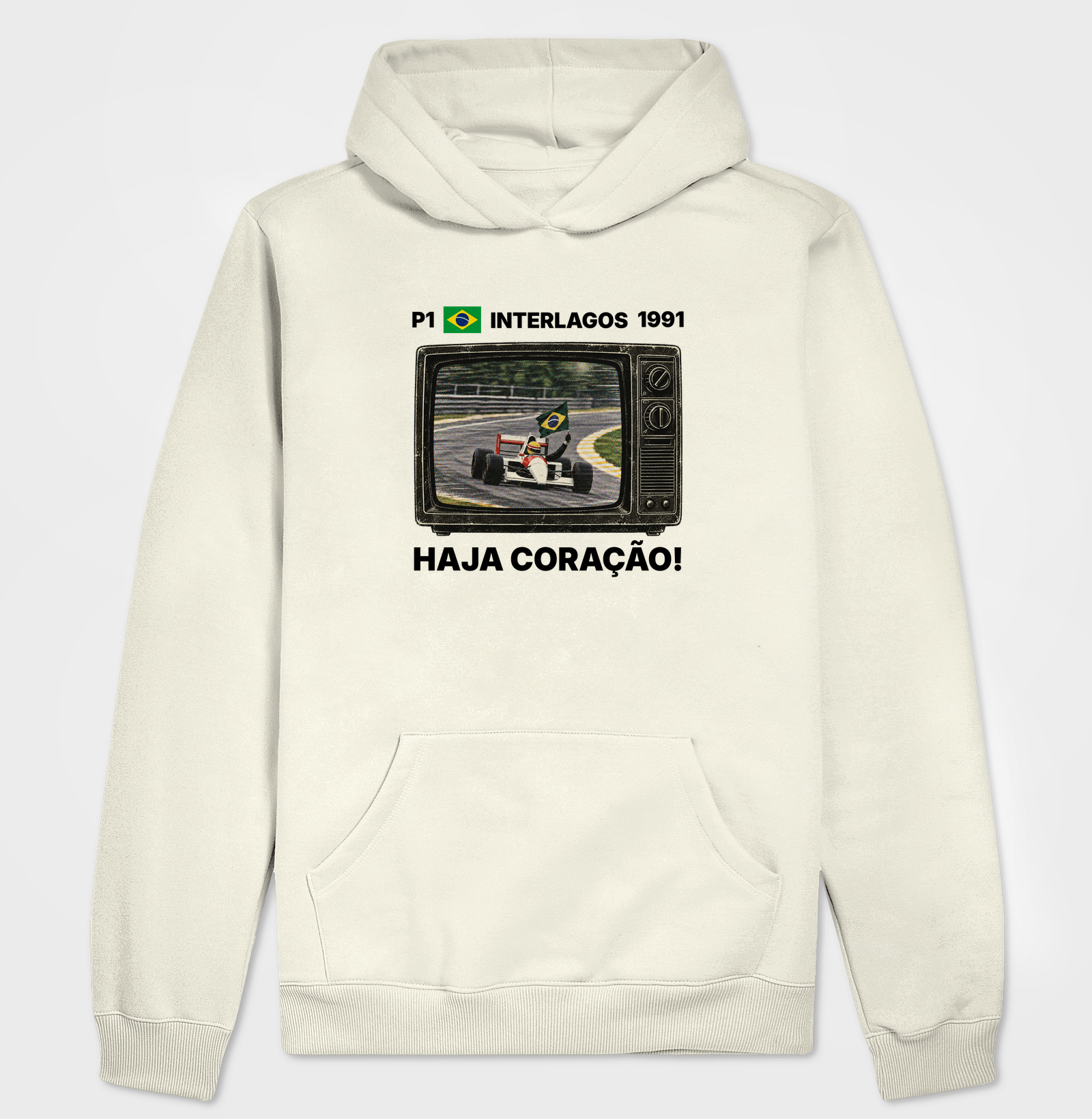 Domingo de Corrida – Camiseta Retrô TV Anos 90 Automobilismo - Imagem 3